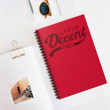 Load image into Gallery viewer, Spiral Notebook Red/Black - Ruled Line