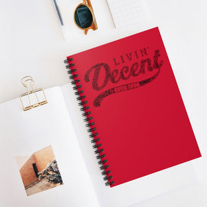 Spiral Notebook Red/Black - Ruled Line