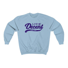 Load image into Gallery viewer, Unisex Crewneck Sweatshirt w/Purple Print