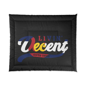 Comforter Black w/ CO Flag print