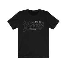Load image into Gallery viewer, Unisex Jersey Short Sleeve Grey Outline Print