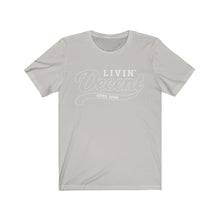 Load image into Gallery viewer, Unisex Jersey Short Sleeve Tee White Outline Print