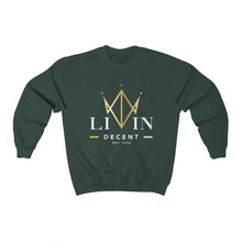 Load image into Gallery viewer, Unisex Crewneck Sweatshirt  V-Crown White/Gold print