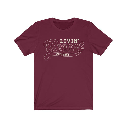 Unisex Jersey Short Sleeve Cream Outline Print