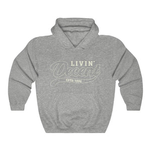 Unisex Hoodie Cream Outline Print