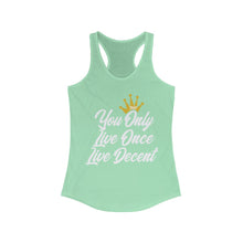 Load image into Gallery viewer, Women&#39;s YOLO Tank w/ white print