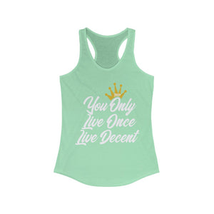 Women's YOLO Tank w/ white print