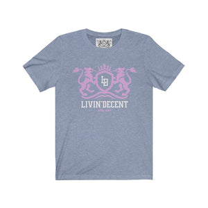 Unisex Jersey Short Sleeve Regal pink/white