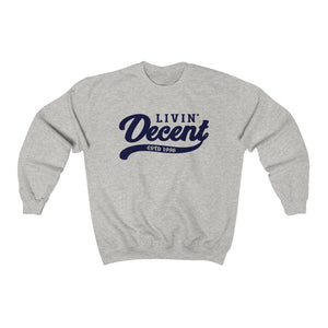 Unisex Crewneck Sweatshirt w/Navy Print