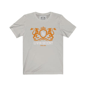 Unisex Jersey Short Sleeve Regal orange/white