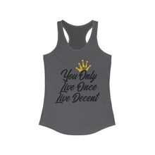 Load image into Gallery viewer, Women&#39;s YOLO Tank w/ black print