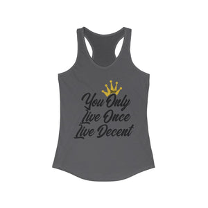 Women's YOLO Tank w/ black print