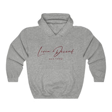 Load image into Gallery viewer, Unisex Hoodie LD signature Maroon Print