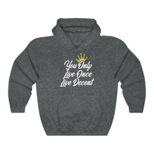 Load image into Gallery viewer, Unisex Hoodie Yolo w/white Print