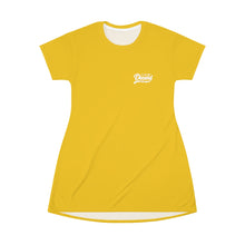 Load image into Gallery viewer, Ladies Dress Yellow w/ white print