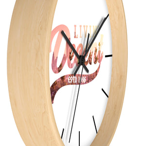 Wall Clock Los Angeles Skyline