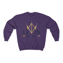 Load image into Gallery viewer, Unisex Crewneck Sweatshirt V-Crown Black/Gold print