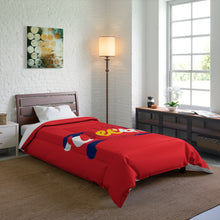 Load image into Gallery viewer, Comforter Red w/ CO Flag print