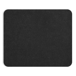 Mousepad Black w/ White Print