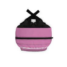 Load image into Gallery viewer, Backpack Pink w/ White print