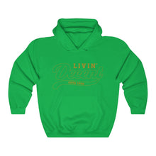 Load image into Gallery viewer, Unisex Hoodie Gold Outline Print