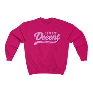 Unisex Crewneck Sweatshirt w/Pink Print