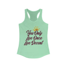 Load image into Gallery viewer, Women&#39;s YOLO Tank w/ burgundy print