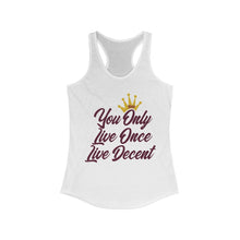 Load image into Gallery viewer, Women&#39;s YOLO Tank w/ burgundy print