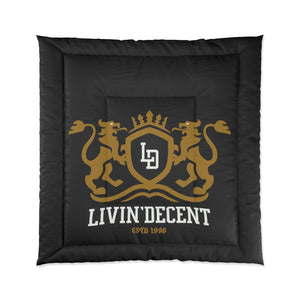 Comforter Black w/ Regal print