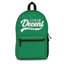 Load image into Gallery viewer, Backpack Green w/ White print