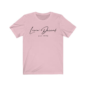 Unisex Jersey Short Sleeve Tee LD signature Black Print