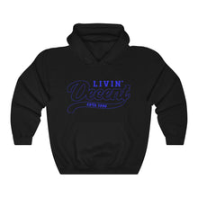 Load image into Gallery viewer, Unisex Hoodie Royal Outline Print