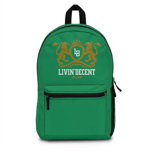 Backpack Green w/ Regal print