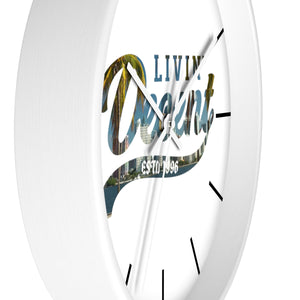 Wall Clock Miami Skyline