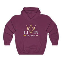 Load image into Gallery viewer, Unisex Hoodie V-Crown White/Gold print