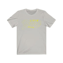 Load image into Gallery viewer, Unisex Jersey Short Sleeve Tee Yellow Outline Print