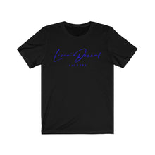 Load image into Gallery viewer, Unisex Jersey Short Sleeve Tee LD signature Royal Print