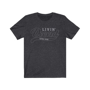 Unisex Jersey Short Sleeve Grey Outline Print