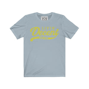 Unisex Jersey Word Cloud w/yellow print