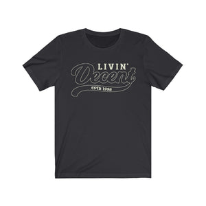Unisex Jersey Short Sleeve Cream Outline Print