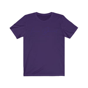 Unisex Jersey Short Sleeve Tee LD signature Navy Print