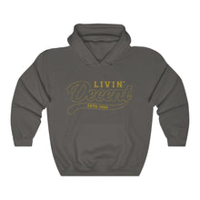 Load image into Gallery viewer, Unisex Hoodie Gold Outline Print