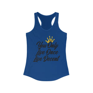 Women's YOLO Tank w/ black print