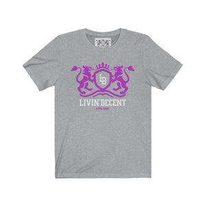 Unisex Jersey Short Sleeve Regal hot pink/white