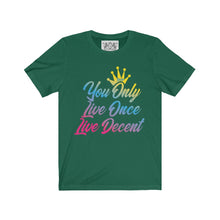 Load image into Gallery viewer, Unisex Jersey Short Sleeve YOLO gradient print