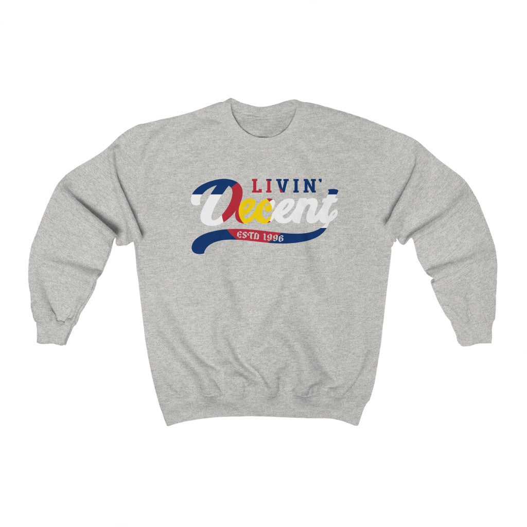 Unisex Crewneck Sweatshirt w/CO Flag Print