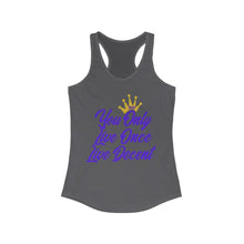 Load image into Gallery viewer, Women&#39;s YOLO Tank w/ purple print