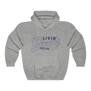 Unisex Hoodie Navy Outline Print