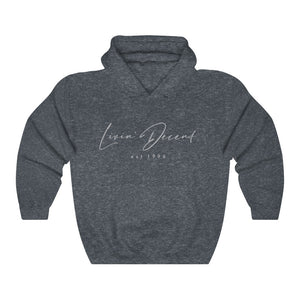 Unisex Hoodie LD signature Grey Print