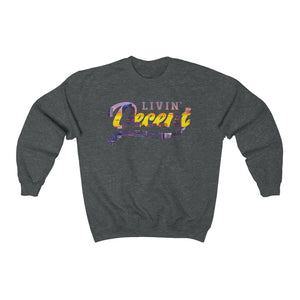 Unisex Crewneck Sweatshirt w/Denver Skyline Print